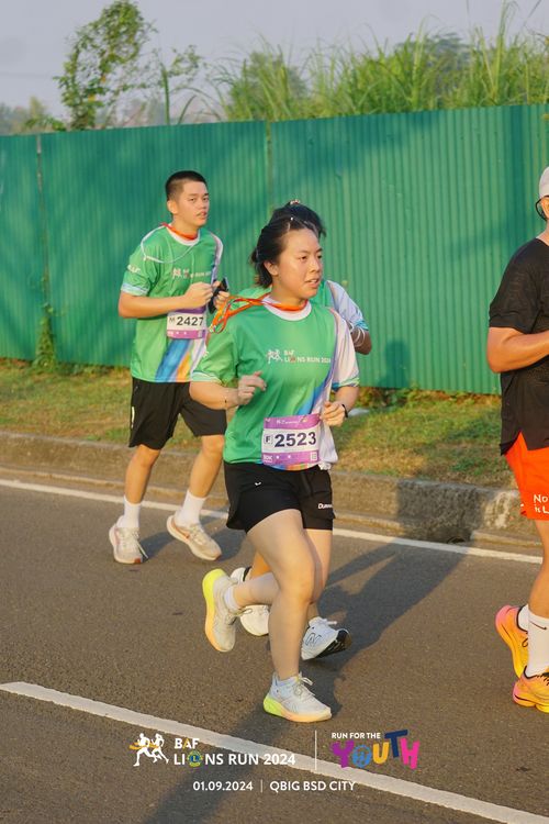Race photo from BAF LIONS RUN 2024