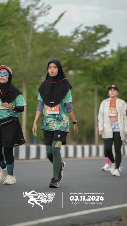 Race photo from Arutmin Borneo Run 2024