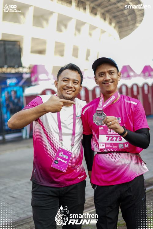 Race photo from Smartfren Run 2025 