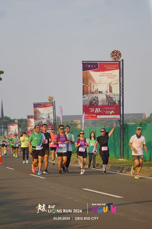 Race photo from BAF LIONS RUN 2024