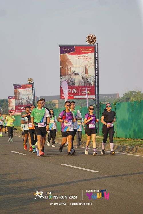 Race photo from BAF LIONS RUN 2024