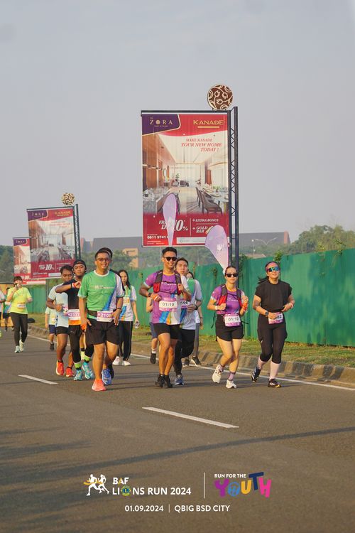 Race photo from BAF LIONS RUN 2024