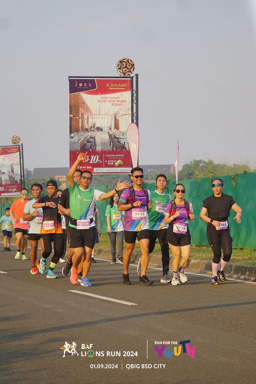 Race photo from BAF LIONS RUN 2024