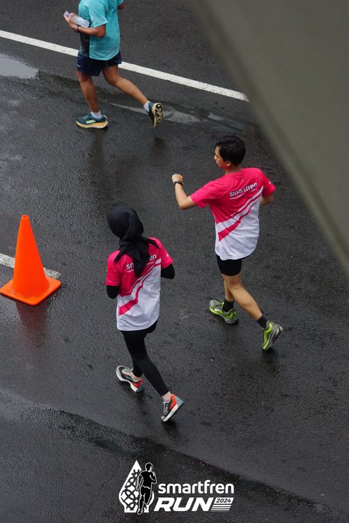 Race photo from Smartfren Run 2024