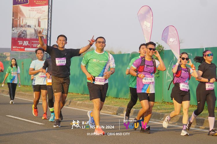 Race photo from BAF LIONS RUN 2024