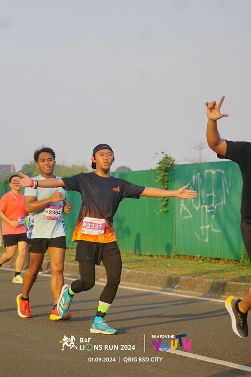 Race photo from BAF LIONS RUN 2024