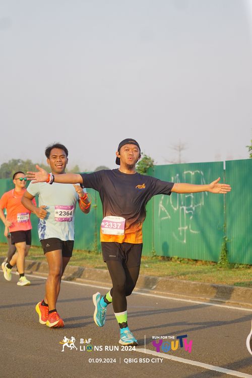 Race photo from BAF LIONS RUN 2024