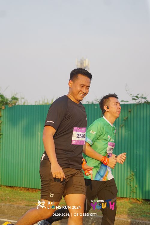 Race photo from BAF LIONS RUN 2024