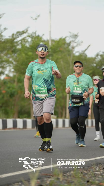 Race photo from Arutmin Borneo Run 2024