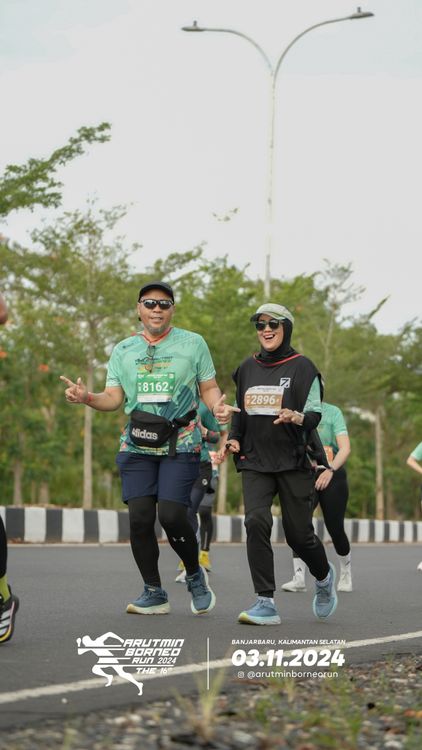 Race photo from Arutmin Borneo Run 2024