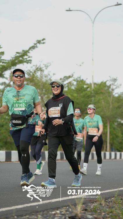 Race photo from Arutmin Borneo Run 2024