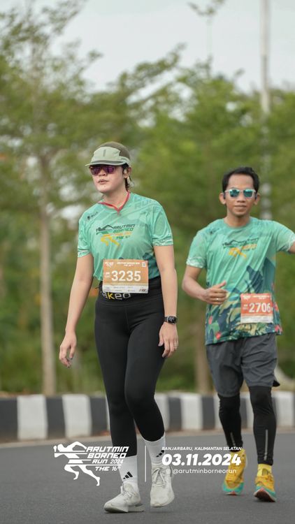 Race photo from Arutmin Borneo Run 2024