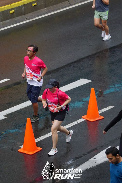 Race photo from Smartfren Run 2024