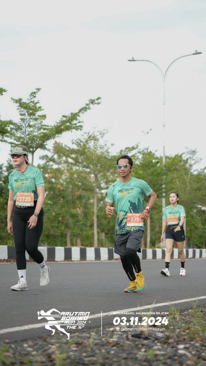 Race photo from Arutmin Borneo Run 2024