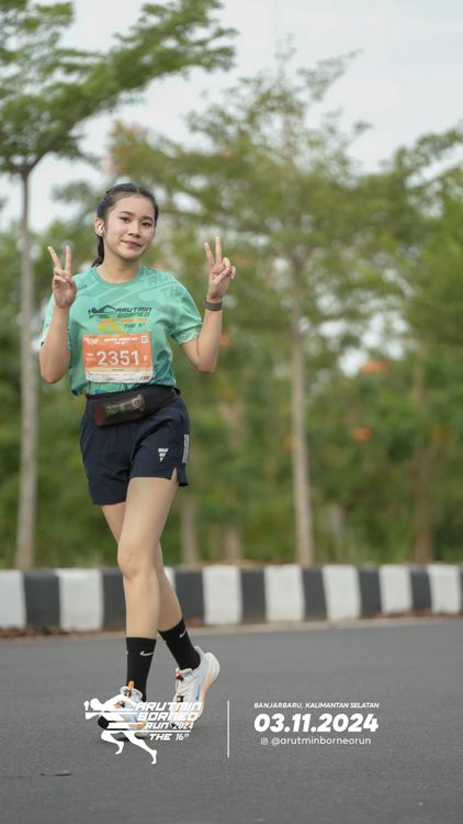 Race photo from Arutmin Borneo Run 2024