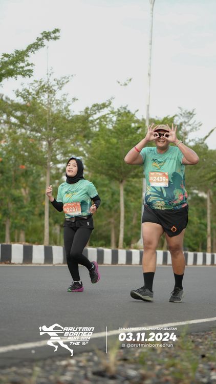 Race photo from Arutmin Borneo Run 2024