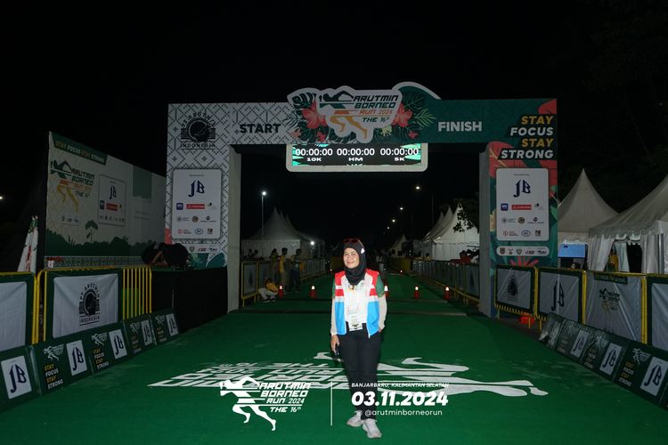 Race photo from Arutmin Borneo Run 2024