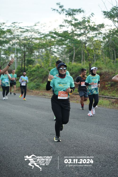 Race photo from Arutmin Borneo Run 2024