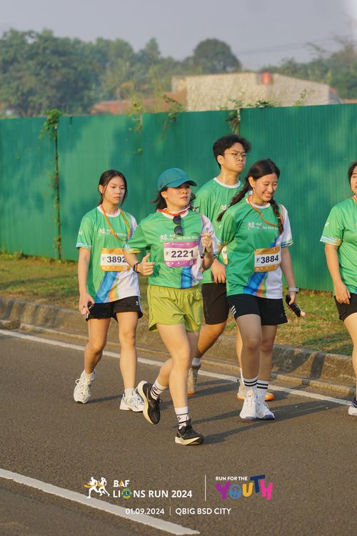 Race photo from BAF LIONS RUN 2024