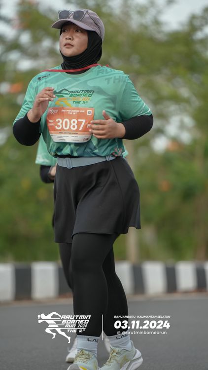Race photo from Arutmin Borneo Run 2024