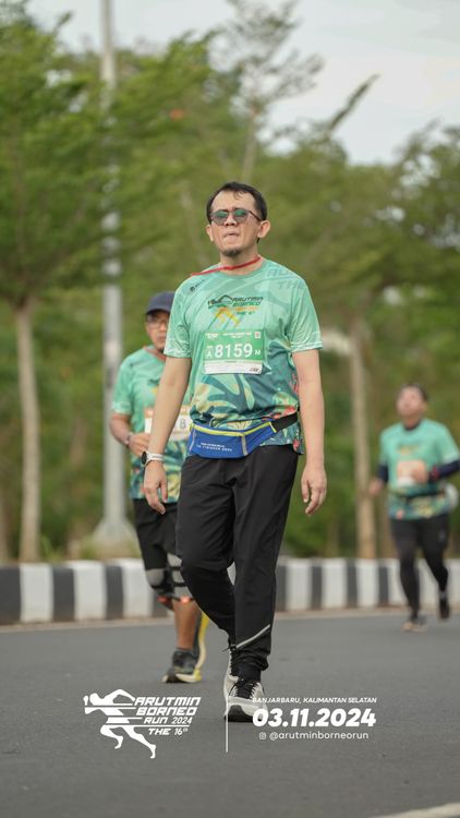 Race photo from Arutmin Borneo Run 2024