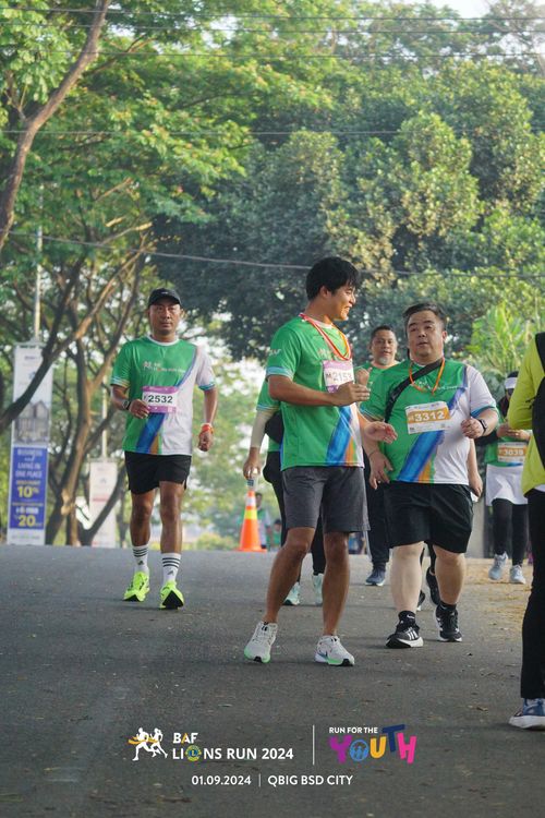 Race photo from BAF LIONS RUN 2024