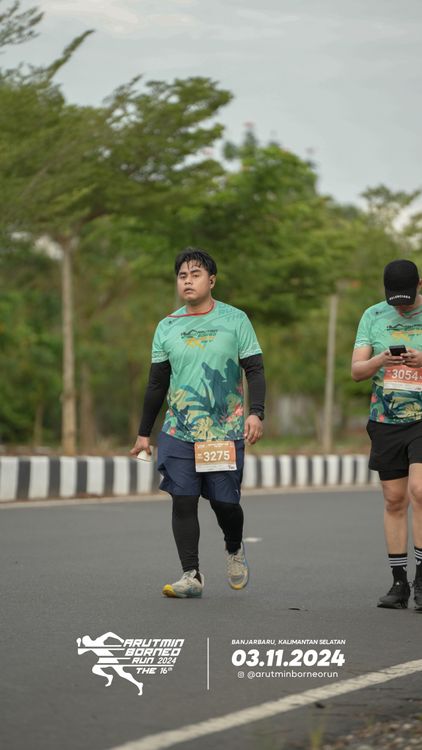 Race photo from Arutmin Borneo Run 2024