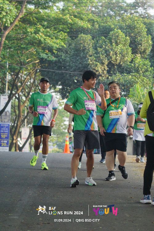 Race photo from BAF LIONS RUN 2024