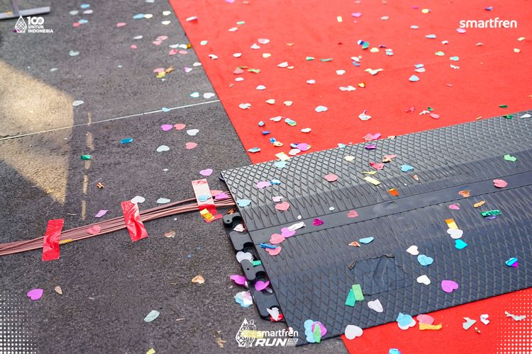 Race photo from Smartfren Run 2025 