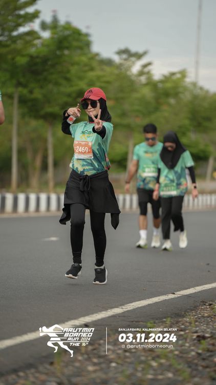 Race photo from Arutmin Borneo Run 2024
