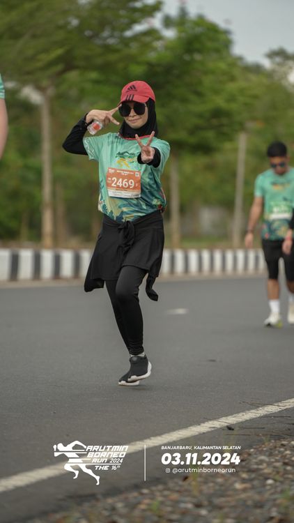 Race photo from Arutmin Borneo Run 2024