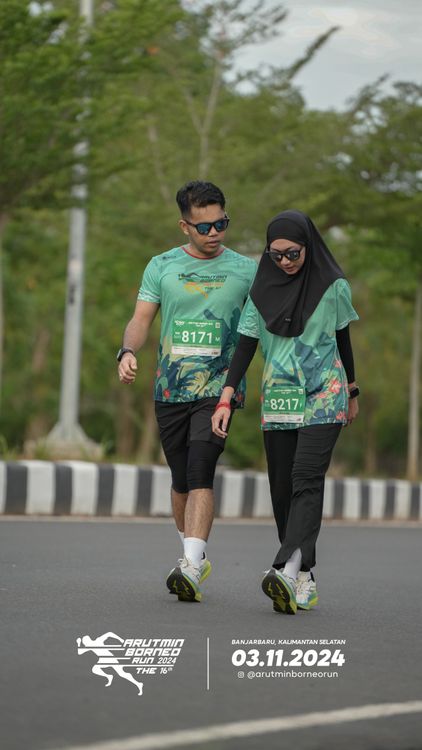 Race photo from Arutmin Borneo Run 2024