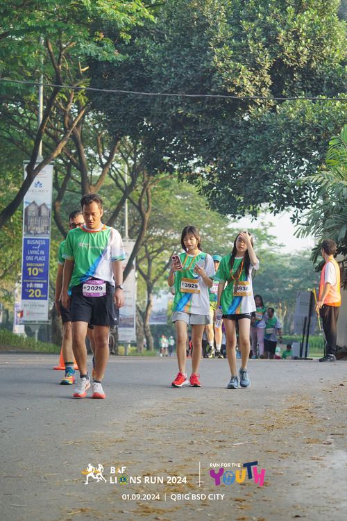 Race photo from BAF LIONS RUN 2024