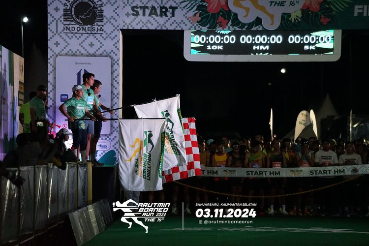 Race photo from Arutmin Borneo Run 2024