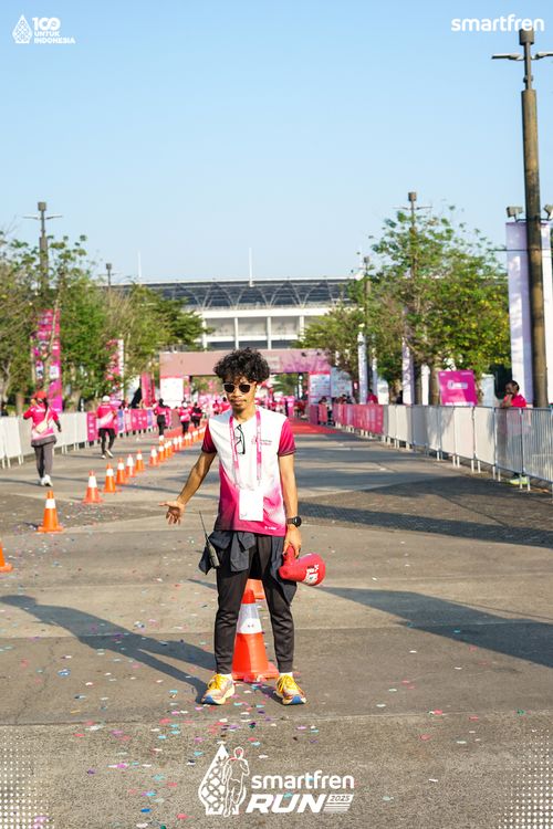 Race photo from Smartfren Run 2025 