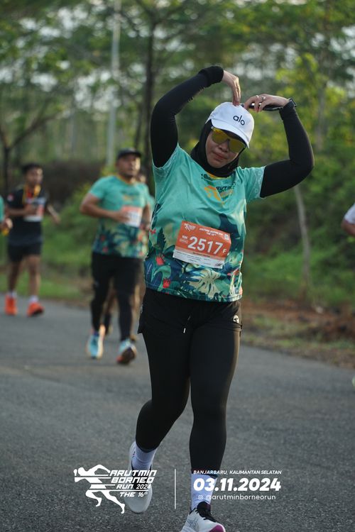 Race photo from Arutmin Borneo Run 2024