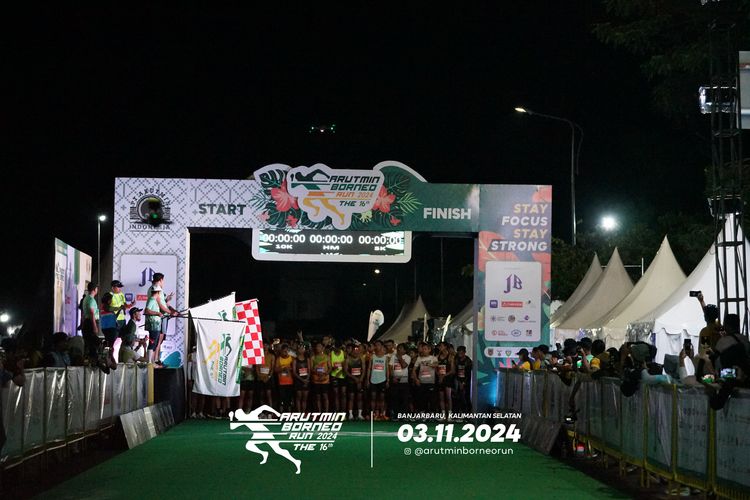 Race photo from Arutmin Borneo Run 2024
