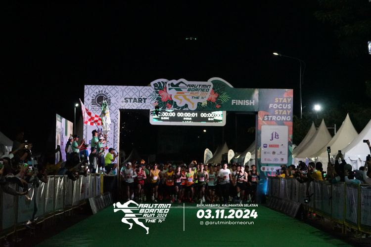 Race photo from Arutmin Borneo Run 2024