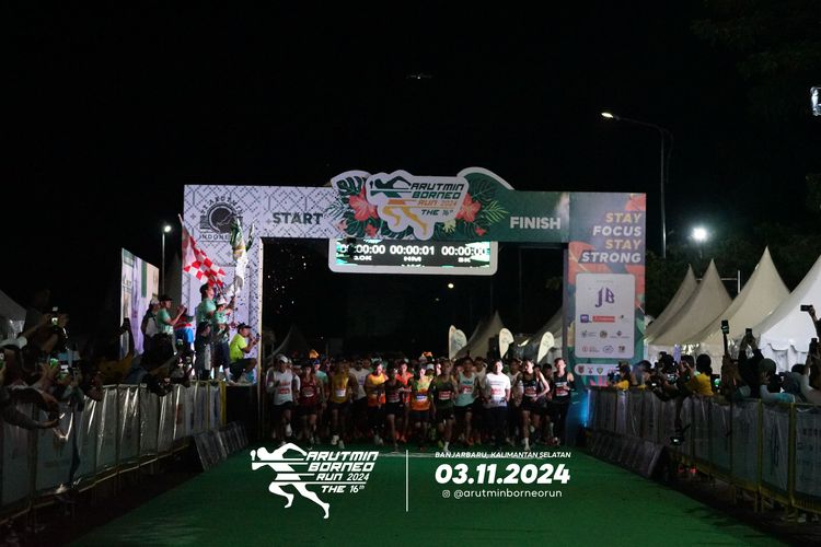 Race photo from Arutmin Borneo Run 2024