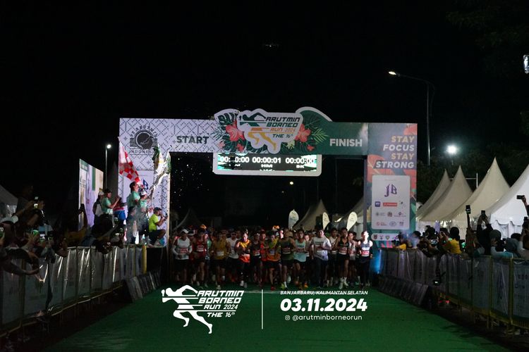 Race photo from Arutmin Borneo Run 2024