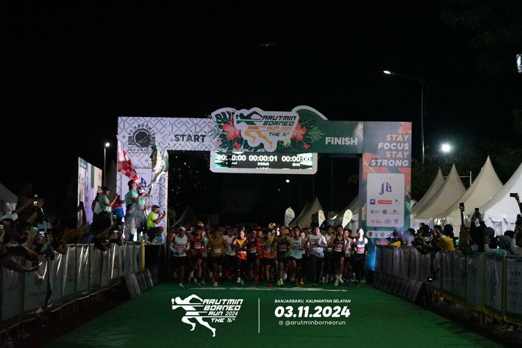 Race photo from Arutmin Borneo Run 2024