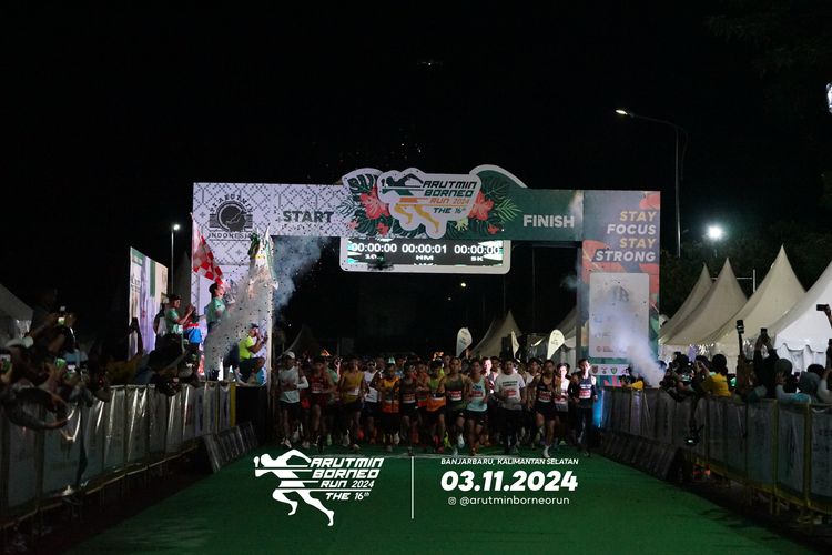 Race photo from Arutmin Borneo Run 2024