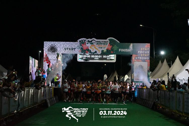 Race photo from Arutmin Borneo Run 2024