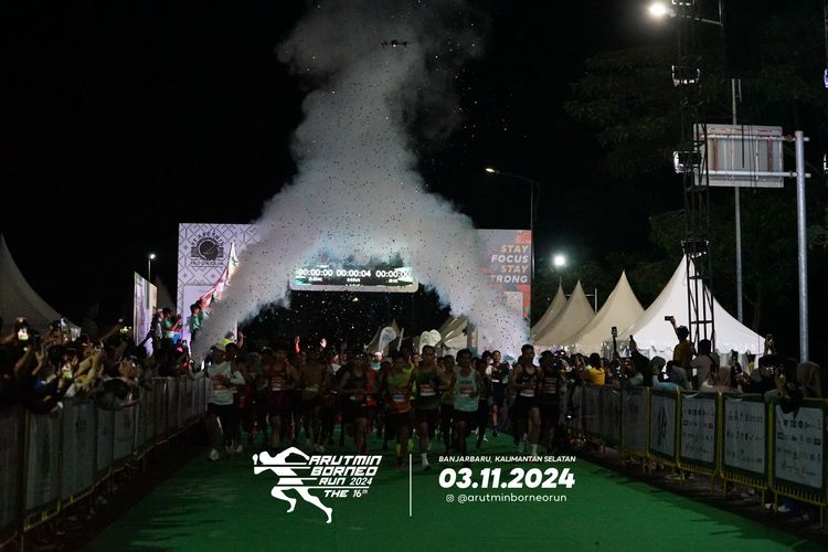 Race photo from Arutmin Borneo Run 2024