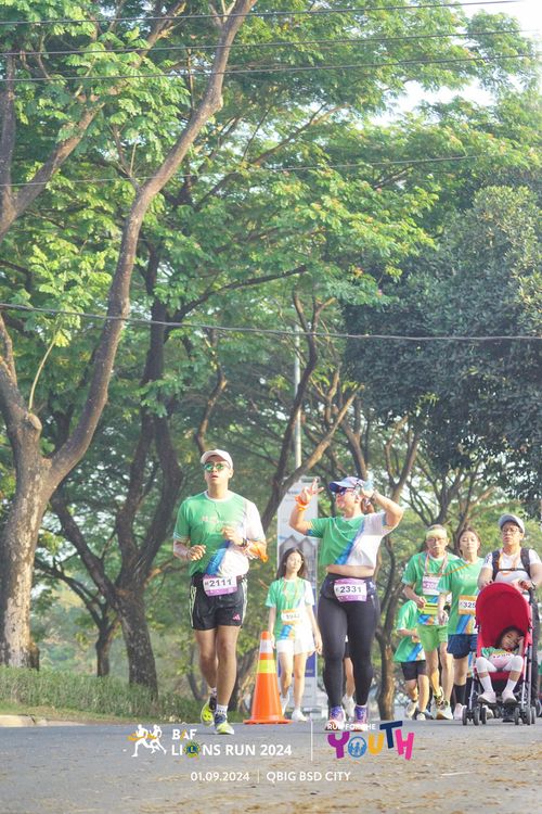 Race photo from BAF LIONS RUN 2024