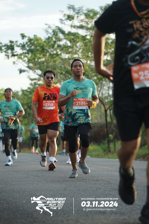 Race photo from Arutmin Borneo Run 2024
