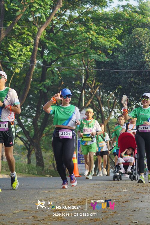 Race photo from BAF LIONS RUN 2024
