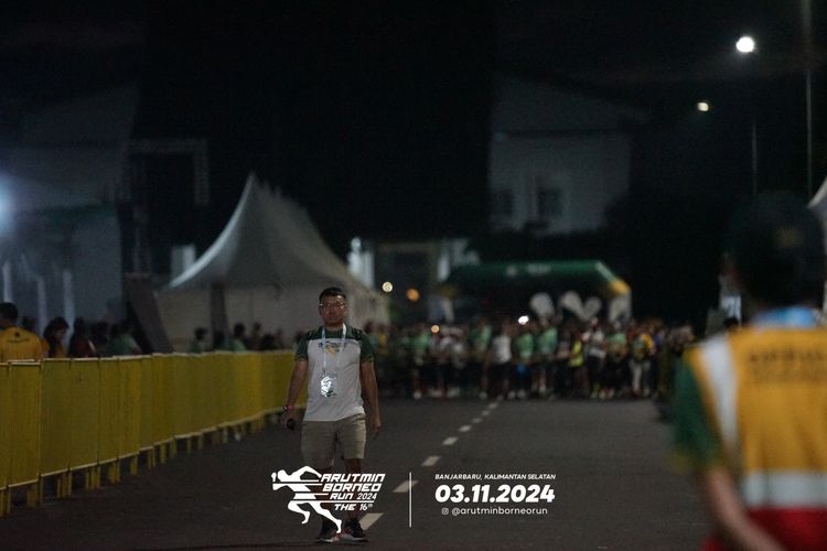 Race photo from Arutmin Borneo Run 2024