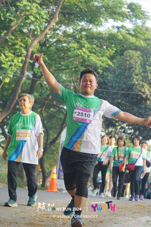 Race photo from BAF LIONS RUN 2024
