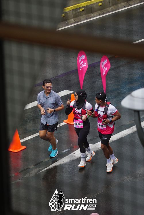 Race photo from Smartfren Run 2024
